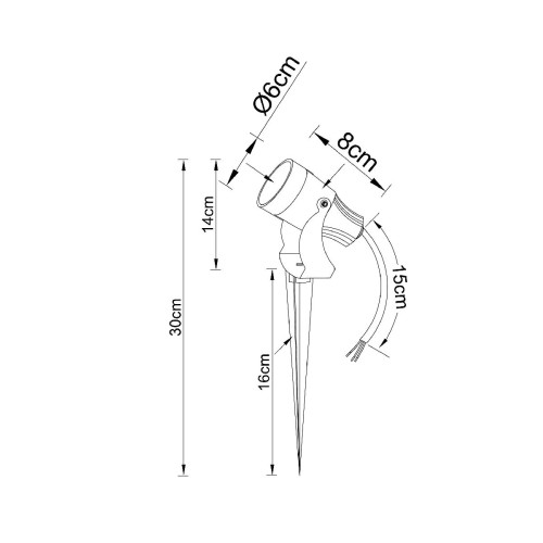 Грунтовый светильник Arte Lamp Elsie A4710IN-1BK