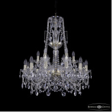 Подвесная люстра Bohemia Ivele Crystal 1411/12+6/240/XL-83 G