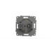Розетка с крышкой и заземлением ELBI Zena Vega 609-015600-218