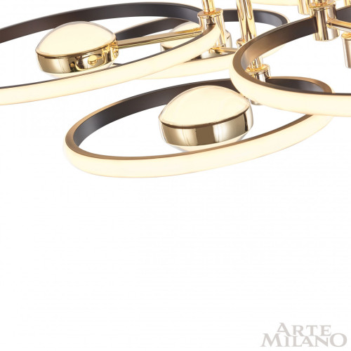Потолочный светильник Arte Milano Ferrara 276140/6+6 BK/GD