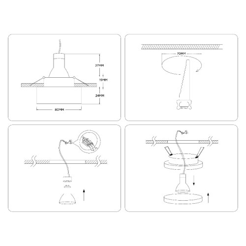 Встраиваемый светильник Ambrella Light Acrylic Frost TN3306