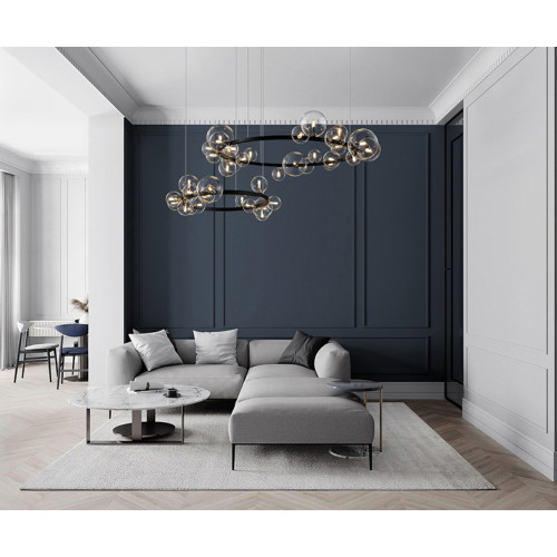 Подвесной светильник Delight Collection Art Deco Bubble 8828P/L black/clear