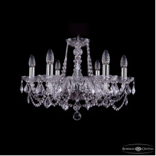 Подвесная люстра Bohemia Ivele Crystal 1402/6/195 Ni Leafs