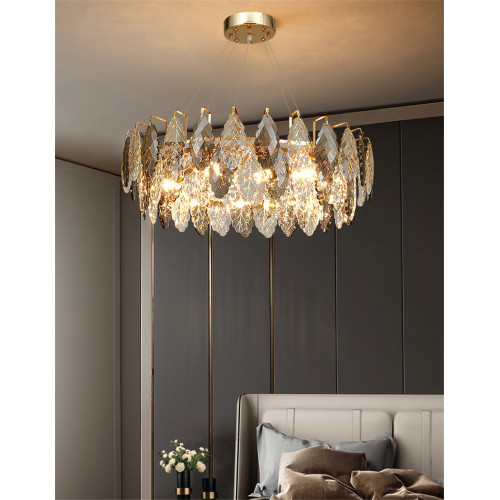 Подвесная люстра Delight Collection D8011P/R-800 gold/smoky