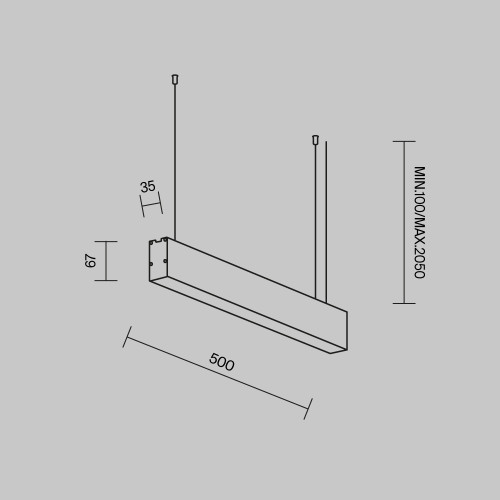 Линейный светильник Maytoni Technical LL312042