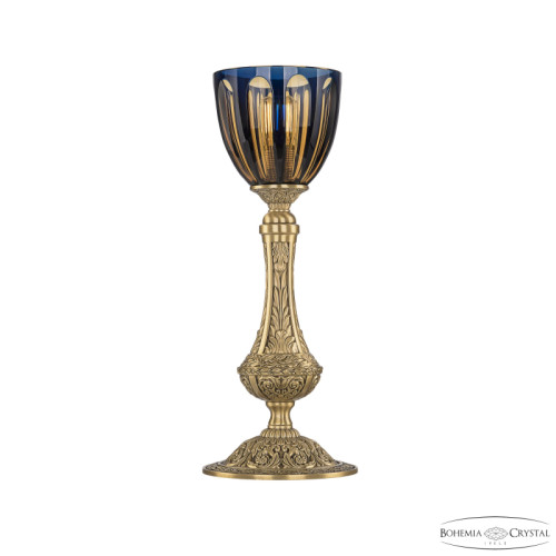 Настольная лампа Bohemia Ivele Crystal Florence 71100L/15 FP P1 Amber-Blue/H-1H