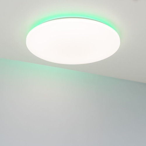 Потолочный светильник Arlight SP-FAVOR-R600-50W Day4000-MIX-RGB (WH, 100 deg, 230V, Tuya Zigbee) (IP54 Пластик) 057444
