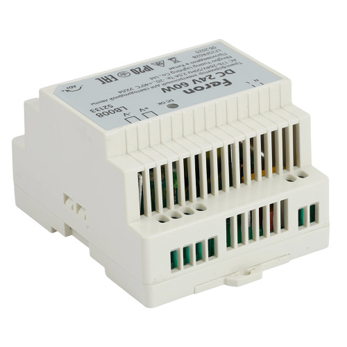 Трансформатор электронный на DIN-рейку Feron LB008 60W 24V IP20 52133