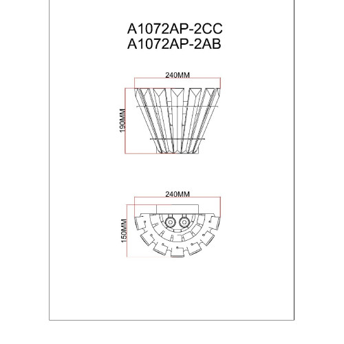 Настенный светильник Arte Lamp Florizel A1072AP-2AB