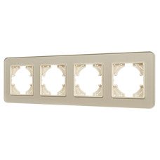 Рамка на 4 поста стеклянная Arlight FRM-OMALI-SFGS-4-GD 049719