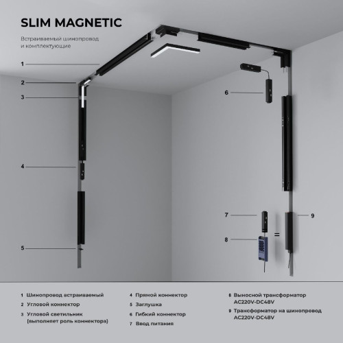 Гибкий коннектор Elektrostandard Slim Magnetic 469038918881 a061249