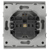Розетка Эра Arktik 16-2102-03 с заземлением 2P+E Schuko со шторками 16А-250В алюминий Б0070426