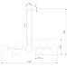Подвесная люстра Eurosvet 70113/8 дымчатый Smart