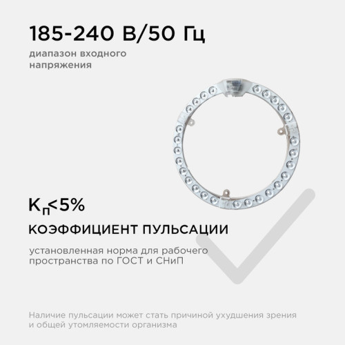 Светодиодный модуль со встроенным драйвером Apeyron 230В 2835 28Вт 2520 лм 4000К 02-63