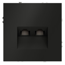 Розетка компьютерная двойная Voltum S70 VLS060208