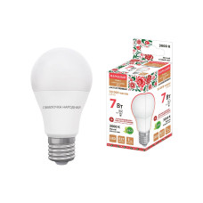Лампа светодиодная TDM Electric Народная E27 7W 3000K матовая SQ0340-1505