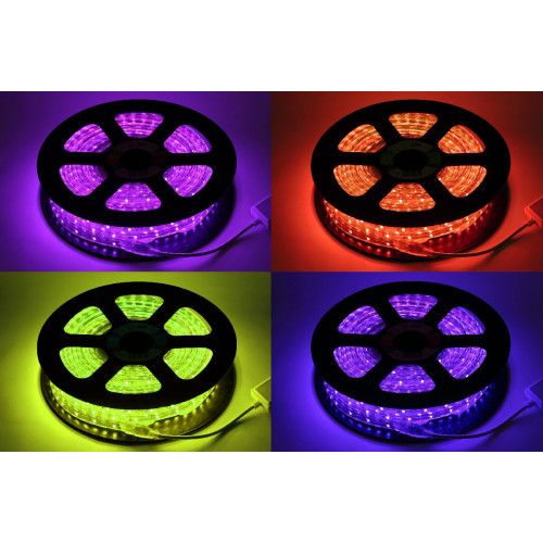Светодиодная лента Эра 220В 5050 7,2Вт/м RGB 20м IP67 LS5050-7,2-30-220-RGB-IP67-20m Б0043096