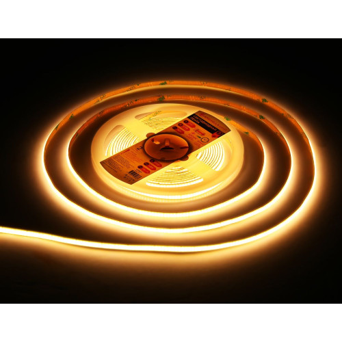 Светодиодная лента Ambrella Light COB 400Led/10W m/ 24V IP20 3000K/ 5m*5mm*2.1mm (2 конт.) GS4611