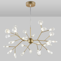 Подвесная люстра Natali Kovaltseva GRACE 75125/27С GOLD SATIN