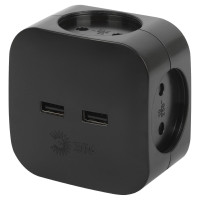 Разветвитель электрический Эра SP-4-USB-B Б0049536