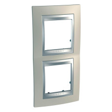 Рамка 2-постовая вертикальная Schneider Electric Unica Top MGU66.004V.095