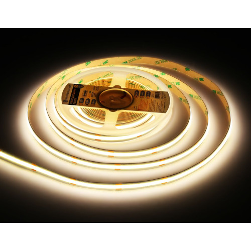 Светодиодная лента Ambrella Light Illumination COB 528Led/14W m/ 24V IP20 4500K/ 5m*10mm*2mm (2 конт.) GS4752