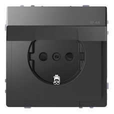 Розетка Schneider Electric Merten D-Life 16A с/з и крышкой MTN2314-6034