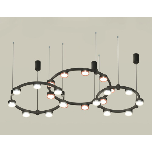 Комплект подвесного светильника Ambrella Light Techno Ring XR92092100 (A9209x3, C9242, C9238, C9232, N8126, N8118)