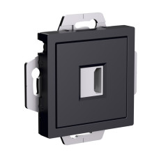 Розетка HDMI Systeme Electric AtlasDesign Карбон механизм ATN001080