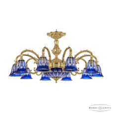 Подвесная люстра Bohemia Ivele Crystal Verona 72209P/10/250 G P2 D Clear-Blue/H-1I
