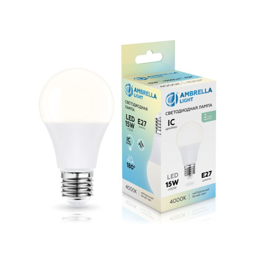 Светодиодная лампа Ambrella Light Bulbing E27 15W 4000K 601504