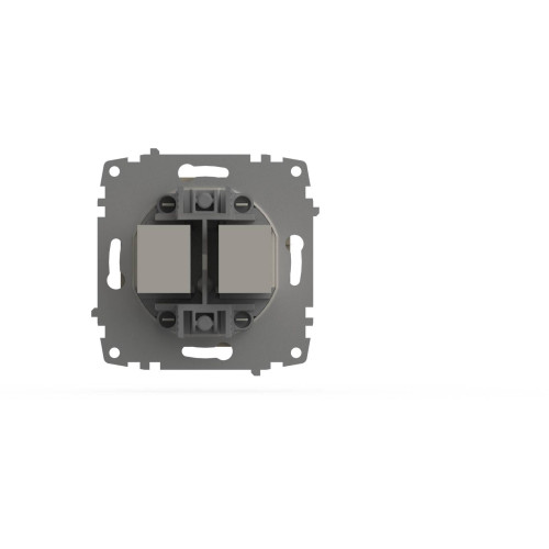 Розетка компьютерная двухместная ( Cat 6) ELBI Zena Vega 609-010300-248