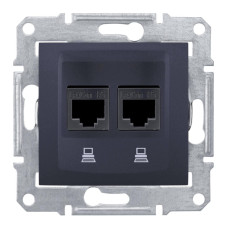 Розетка компьютерная 2хRJ45 Schneider Electric Sedna STP SDN5000170