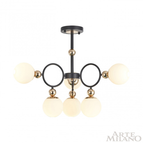 Потолочная люстра Arte Milano Neapolis 274307/6 BK/GD