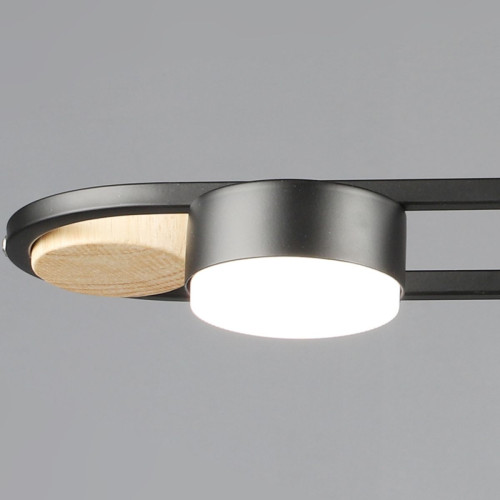Подвесная люстра Reluce 02760-0.3-04 BK+WOOD GX53 Подвесная люстра Reluce 02760-0.3-04 BK+WOOD GX53