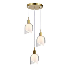 Подвесной светильник Indigo Rintocco 11074/3P Brass V000615 Подвесной светильник Indigo Rintocco 11074/3P Brass V000615