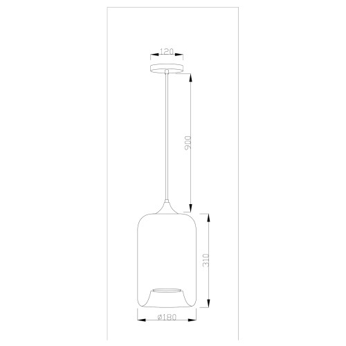 Подвесной светильник Moderli Scrum V2140-P