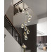 Подвесной светильник Delight Collection Crystal rock II 9701P/10R brass