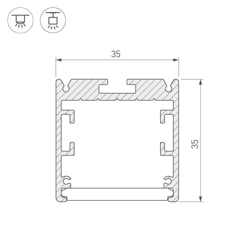 Профиль Arlight SL-ARC-LINE 025516