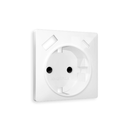 Лицевая панель для розетки с/з со шторками 2USB A+C Ambrella Volt Alfa AP1100