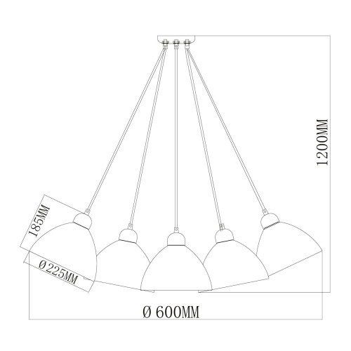 Подвесная люстра MW-Light Улыбка 365014505