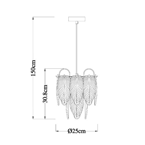 Подвесной светильник Arte Lamp Evie A4052SP-1SG