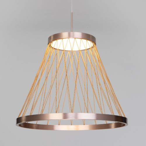 Подвесной светильник Eurosvet Cesta 40016/1 LED коричневый a069283