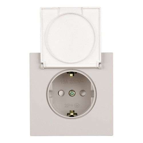 Розетка 1-местная Stekker 250В 16А Мия RST16-3112-08 50485
