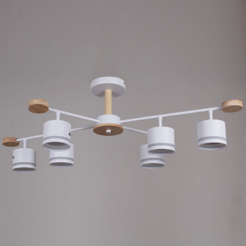 Люстра на штанге Reluce 78730-0.3-06 GX53 WH+WOOD