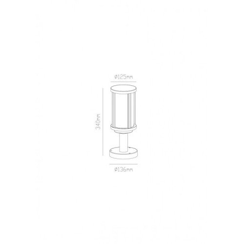 Садовый светильник ARTE Lamp A1036FN-1BK