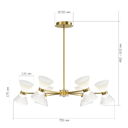 Люстра на штанге ST Luce Spirit SL2004.303.12