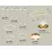 Комплект подвесного светильника Ambrella Light Techno Ring XR92212001 (A9221, A9226, C9241, C9232, C9236, C9231, N8144, N8124)
