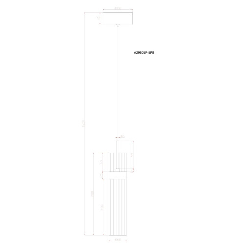 Подвесной светильник Arte Lamp Misty A2950SP-5PB
