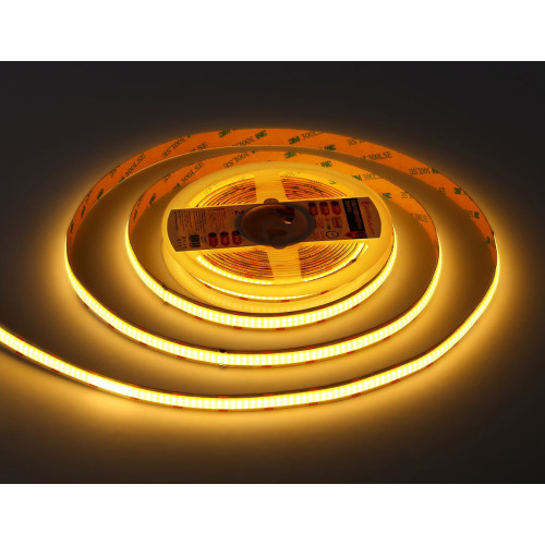 Светодиодная лента Ambrella Light Illumination COB 616Led/19W m/ 24V IP20 3000K/ 5m*12mm*2mm (2 конт.) GS4801